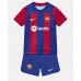 Barcelona Babykleding Thuisshirt Kinderen 2023-24 Korte Mouwen (+ korte broeken)